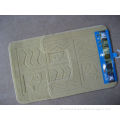 Custom Modern Yellow Microfiber Non Skid Bath Mats / Bathroom Rugs For Babies Obm-003